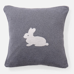 Dekokissen / Sofa Kissenbezug 47 x 47cm - Gestrickte Rabbit