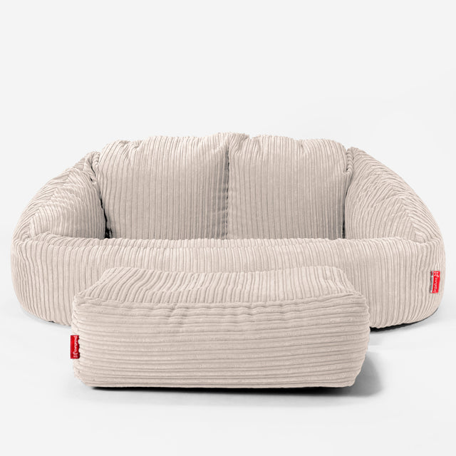 Riesen Bubble Kinder Sofa 3-14 Jahre - Cord Creme 02