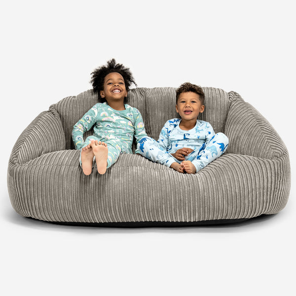Riesen Bubble Kinder Sofa 2-14 Jahre - Cord Nerzfarben 01