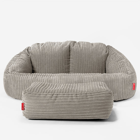 Riesen Bubble Kinder Sofa 3-14 Jahre - Cord Nerzfarben 02