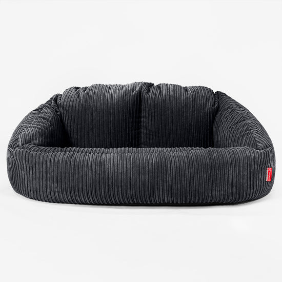 Riesen Bubble Kinder Sofa 3-14 Jahre - Cord Schwarz 03