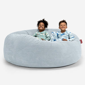 Riesen Familiengröße Kinder Sitzsack 3-14 Jahre - Cord Baby Blau