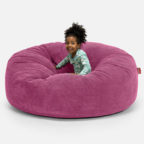 Riesen Familiengröße Kinder Sitzsack 3-14 Jahre - Pom-Pom Pink 01