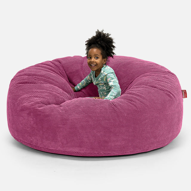 Riesen Familiengröße Kinder Sitzsack 3-14 Jahre - Pom-Pom Pink 01