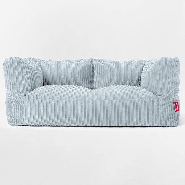 Riesen Albert Kinder Sitzsack Sofa 3-14 Jahre - Cord Baby Blau 01