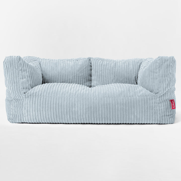 Riesen Albert Kinder Sitzsack Sofa 3-14 Jahre - Cord Baby Blau 03