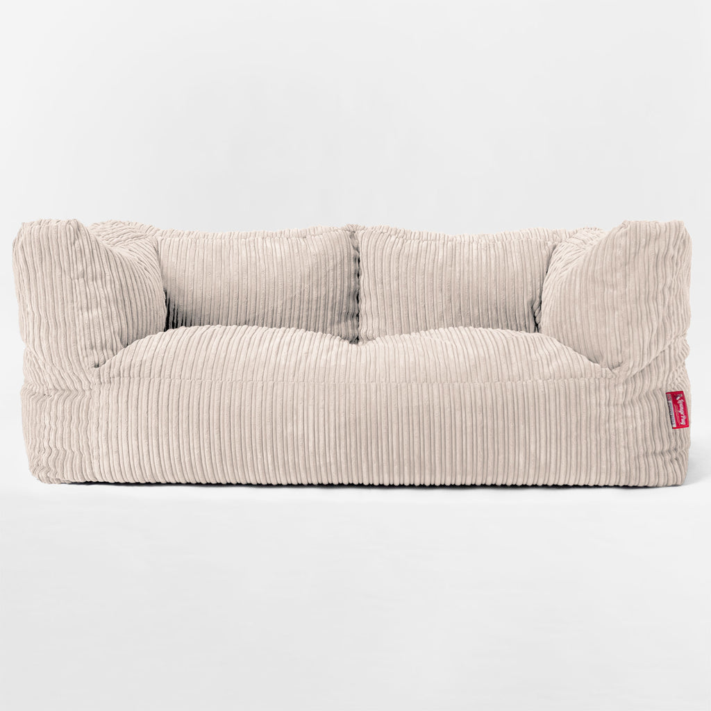 Riesen Albert Kinder Sitzsack Sofa 3-14 Jahre - Cord Creme 03