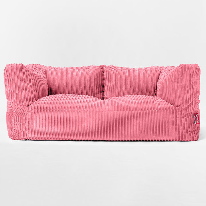 Riesen Albert Kinder Sitzsack Sofa 3-14 Jahre - Cord Koralle 03