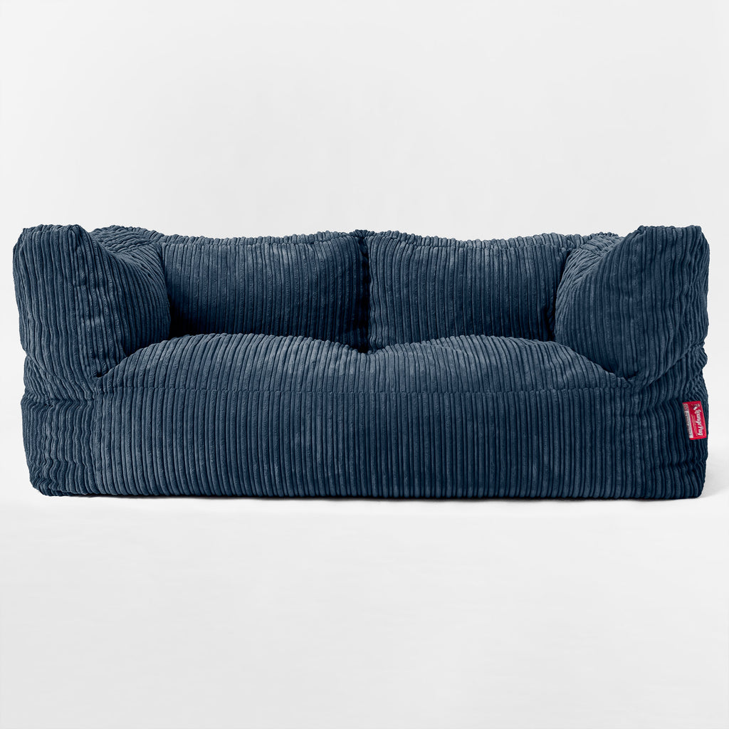 Riesen Albert Kinder Sitzsack Sofa 3-14 Jahre - Cord Marineblau 03