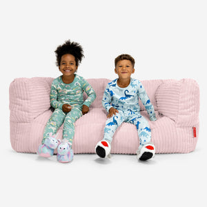 Riesen Albert Kinder Sitzsack Sofa 3-14 Jahre - Cord Rosa