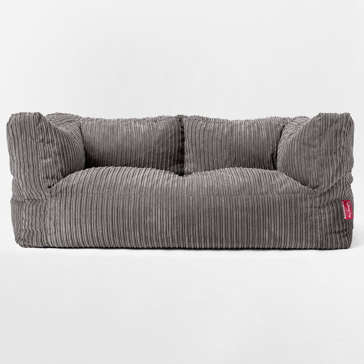 Riesen Albert Kinder Sitzsack Sofa 3-14 Jahre - Cord Schiefergrau 03