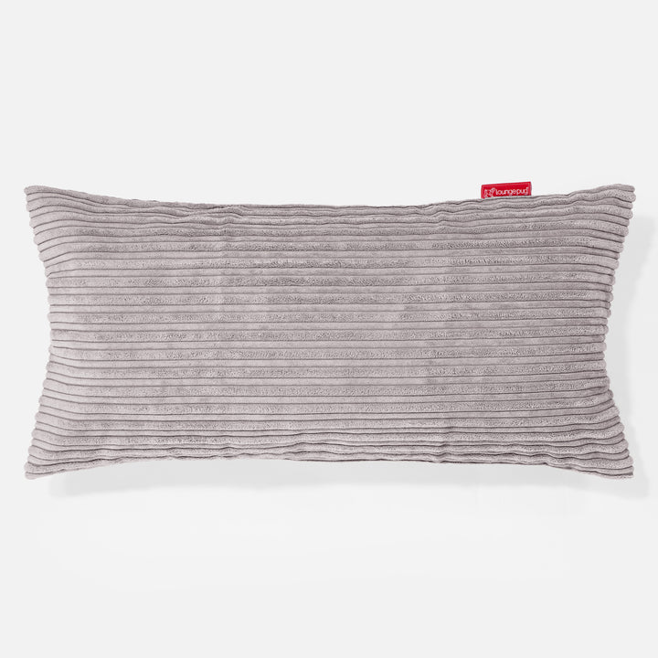 Riesen Kissenbezug 40 x 80cm - Cord Silber 01
