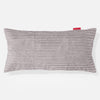 Riesen Kissenbezug 40 x 80cm - Cord Silber 01