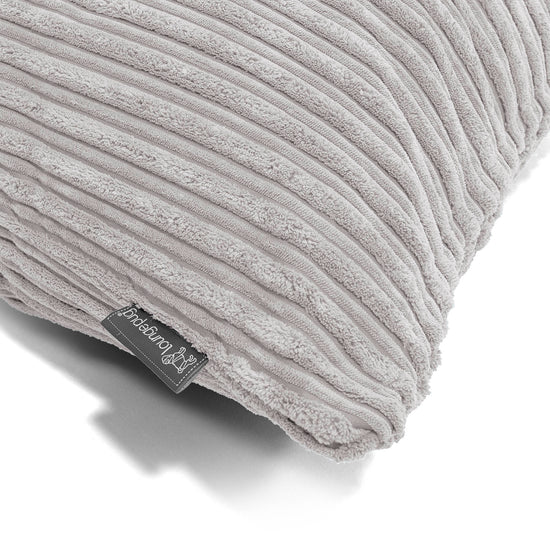 Riesen Kissenbezug 40 x 80cm - Cord Silber 02