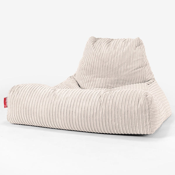 Riesen Sitzsack Lounge Sessel - Cord Creme 01