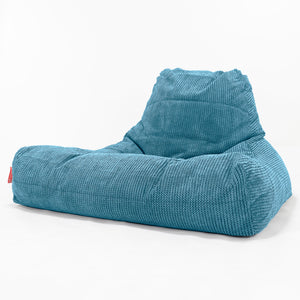 Riesen Sitzsack Lounge Sessel - Pom-Pom Türkis