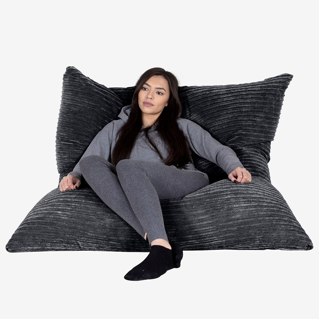 Sitzsack XXL - Cord Schwarz 02
