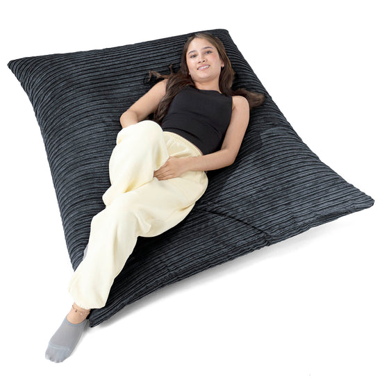 Sitzsack XXL - Cord Schwarz 02
