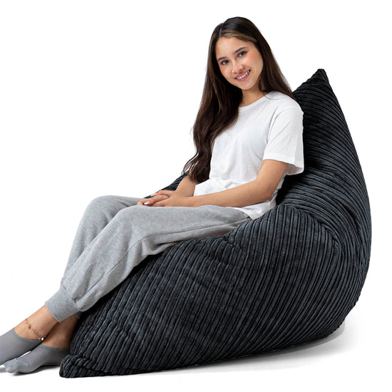 Sitzsack XXL - Cord Schwarz 03