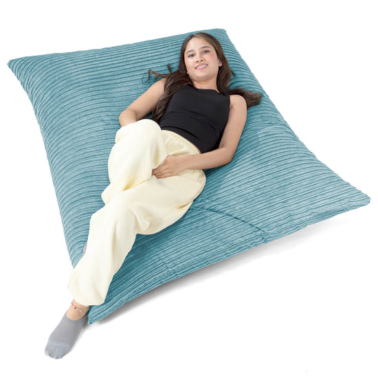 Sitzsack XXL - Cord Türkis 02