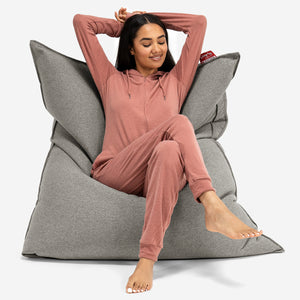 Sitzsack XXL - Interalli Wolle Silber