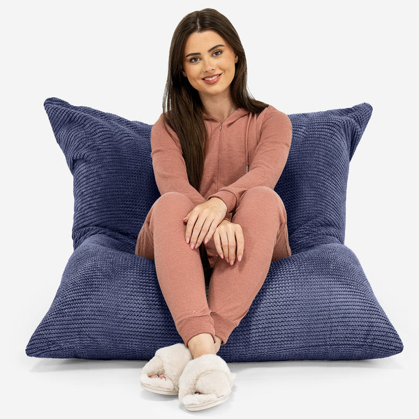 Sitzsack XXL - Pom-Pom Lila 01