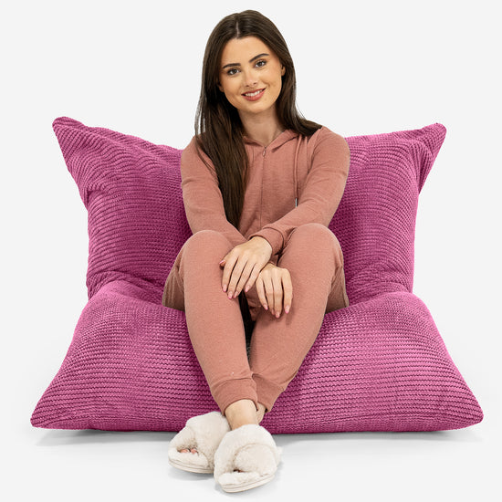 Sitzsack XXL - Pom-Pom Pink 02