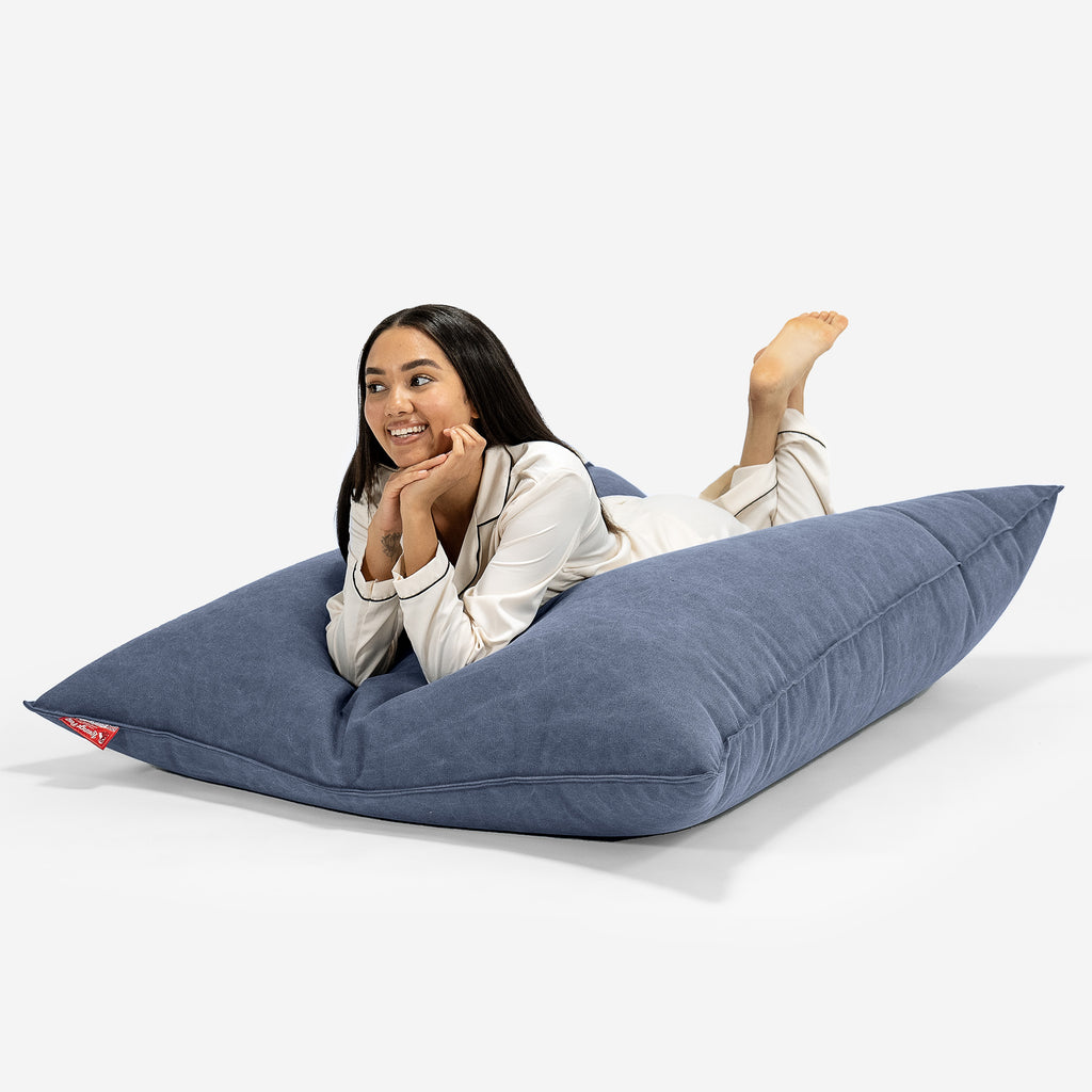 Sitzsack XXL - Stonewashed-stoff Marineblau 03
