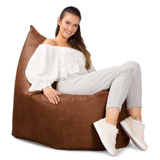 Sitzsack XXL - Vintage Leder Karamell 04