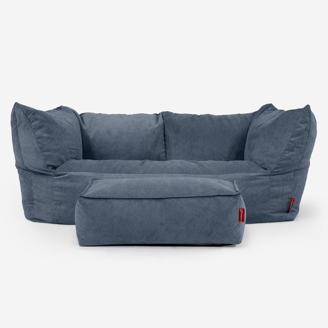 Ruben Sitzsack Sofa - Feincord Marineblau 02