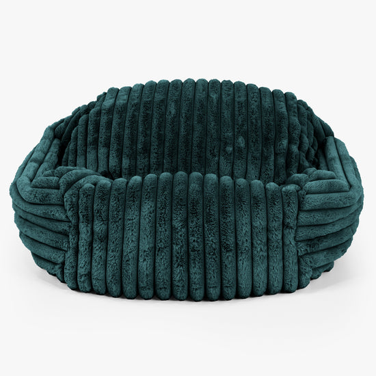 Sabine Sitzsack Sessel - Ultra Plüsch Cord Blaugrün 01