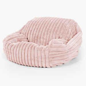 Sabine Sitzsack Sessel - Ultra Plüsch Cord Pastellrosa