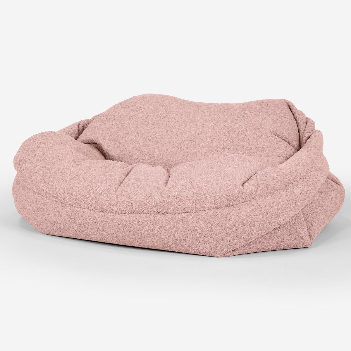 Lounge Pug Sabine Sitzsack Sofa Bouclé Pink Big Bertha Original