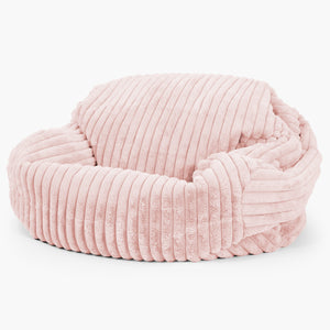 Sabine Sitzsack Sofa - Ultra Plüsch Cord Pastellrosa