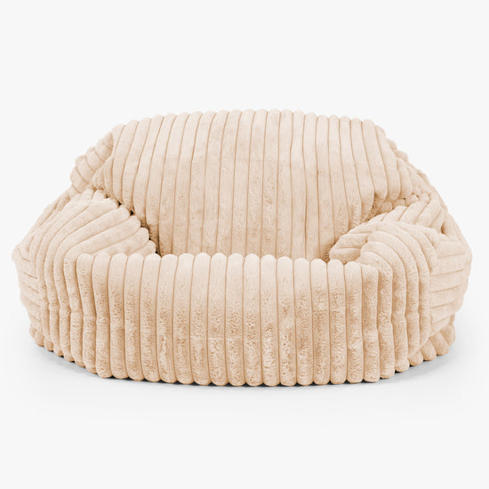 Sabine Sitzsack Sofa - Ultra Plüsch Cord Pfirsich 01