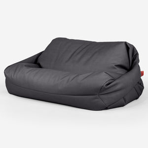Sabine Sitzsack Sofa - Veganes Leder Schwarz