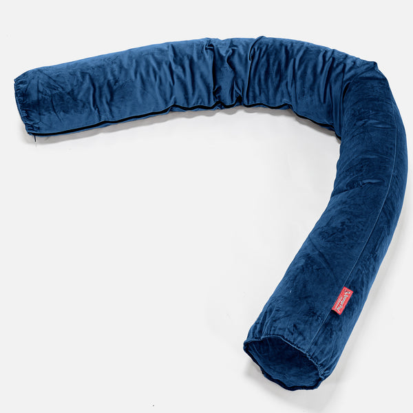 Seitenschläferkissen, CloudSac Latexflocken-Mischung - Samt Marineblau 01