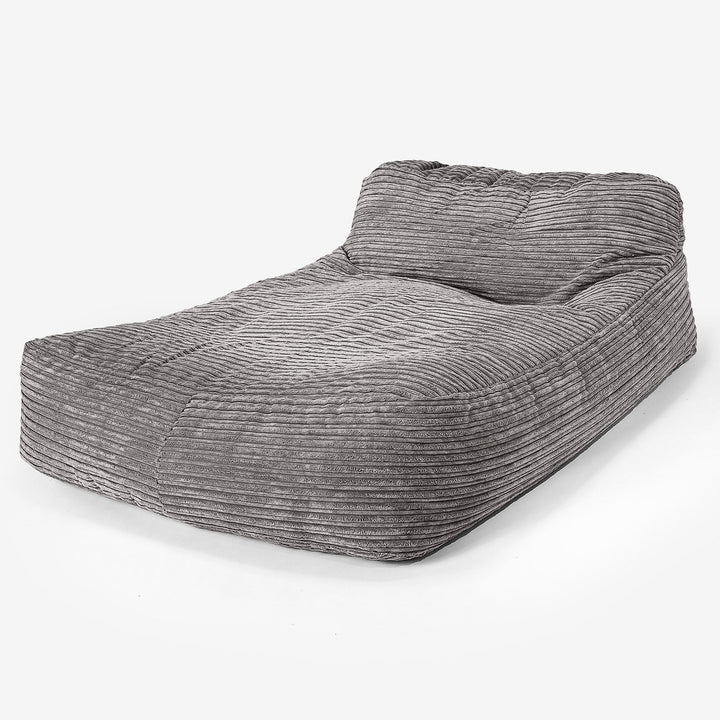 Schlafsofa Sitzsack - Cord Schiefergrau 01