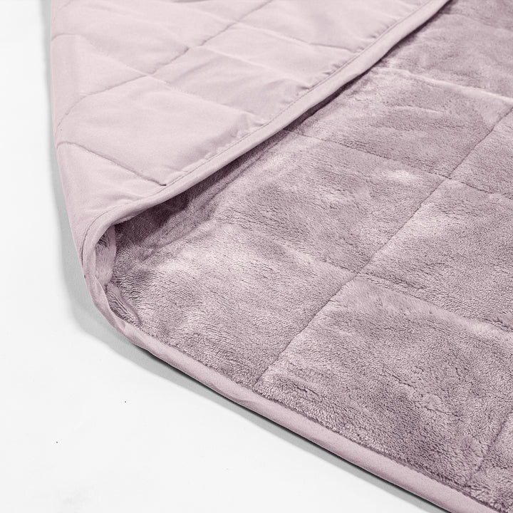 Gewichtsdecke für Kinder - Flanell-Fleece Blassrosa 02