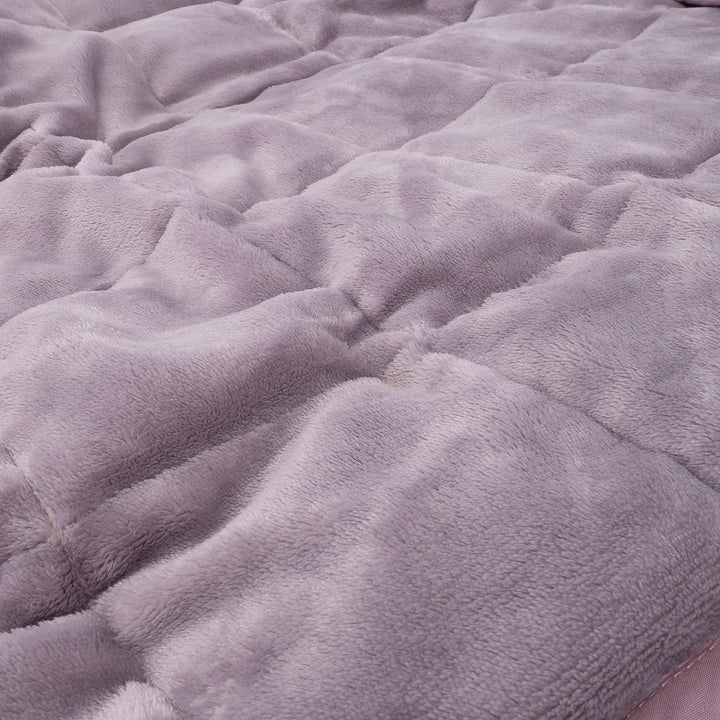 Gewichtsdecke für Kinder - Flanell-Fleece Blassrosa 04