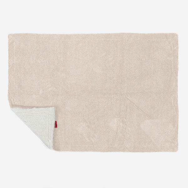 Sherpa-Decke - Pom-Pom Creme 02