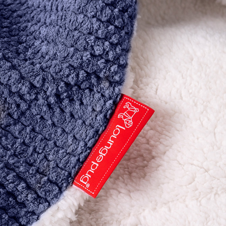 Sherpa-Decke - Pom-Pom Lila 04