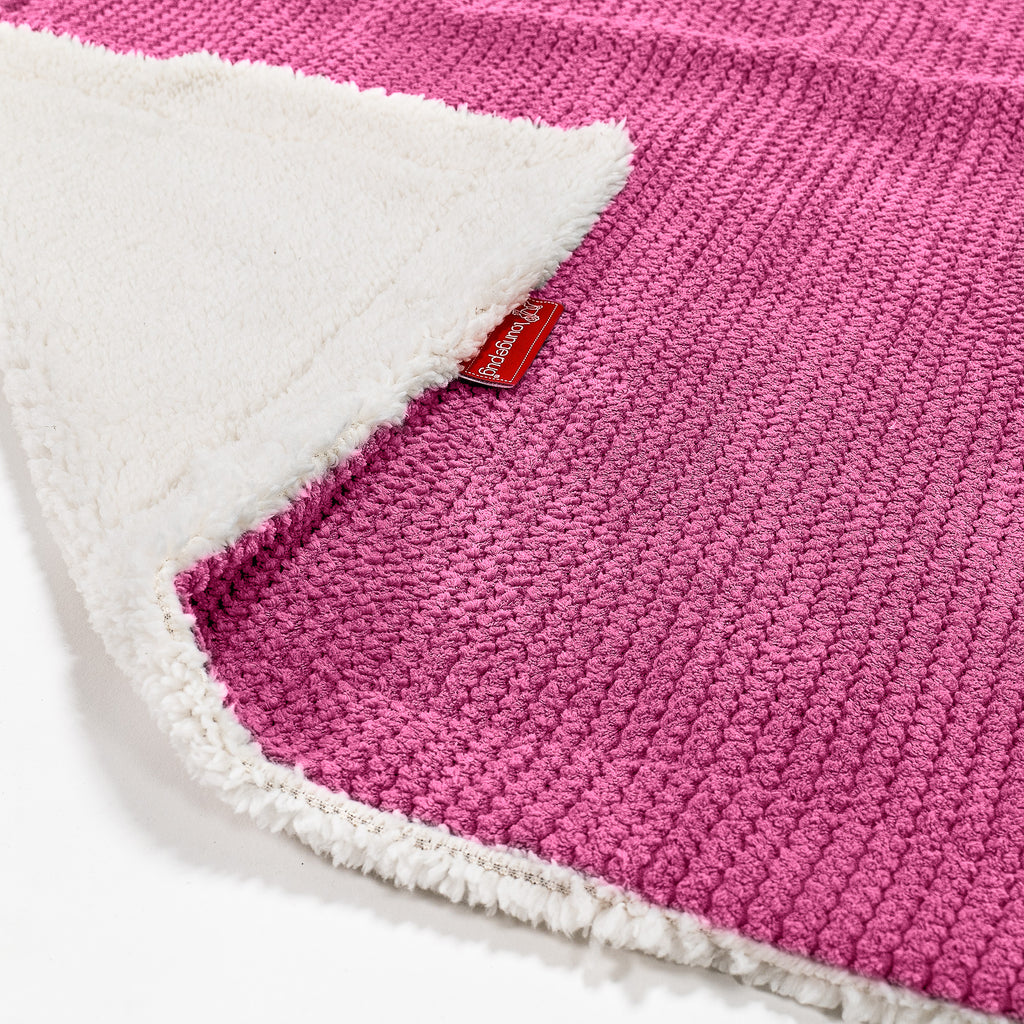 Sherpa-Decke - Pom-Pom Pink 02