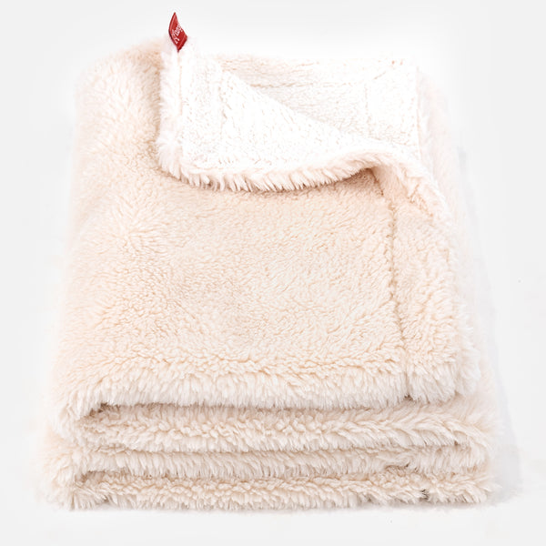 Sherpa-Decke - Teddy Kunstfell Creme 03