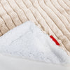 Sherpa-Decke - Ultra Plüsch Cord Creme 02