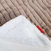 Sherpa-Decke - Ultra Plüsch Cord Nerzfarben 02