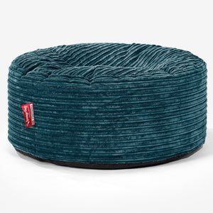 Sitzhocker Pouf - Cord Blaugrün
