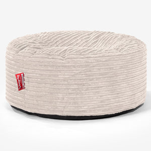 Sitzhocker Pouf - Cord Elfenbein
