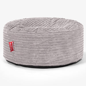 Sitzhocker Pouf - Cord Silbergrau