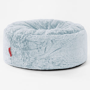 Sitzhocker Pouf - Kaninchen Kunstfell Pastellblau